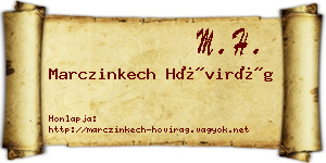 Marczinkech Hóvirág névjegykártya